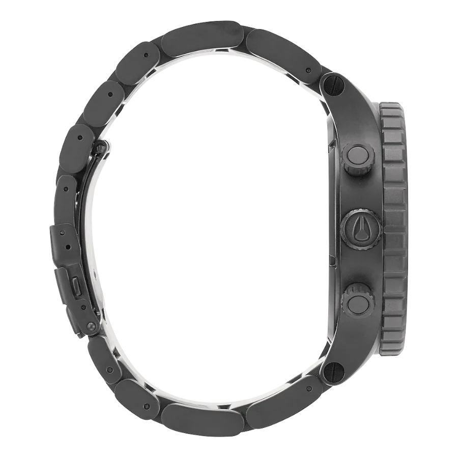 Nixon 51-30 Chronograph Grey Dial Grey Steel Strap Watch for Men - A083-1062