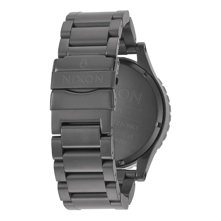Nixon 51-30 Chronograph Grey Dial Grey Steel Strap Watch for Men - A083-1062