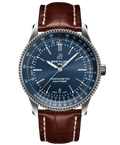 Breitling Navitimer 1 Automatic 41mm Blue Dial Brown Steel Strap Watch for Men - A17326161C1P1
