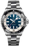 Breitling Superocean Automatic 44mm Blue Dial Silver Steel Strap Watch for Men - A17376211C1A1