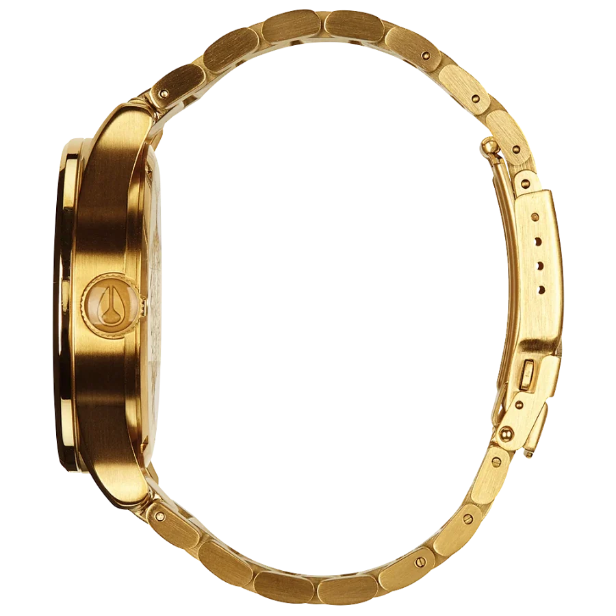Nixon Sentry Gold Dial Gold Steel Strap Watch for Men - A356-502