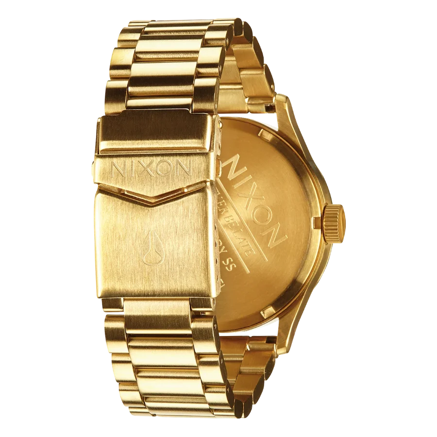Nixon Sentry Gold Dial Gold Steel Strap Watch for Men - A356-502