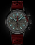 Breitling Top Time B01 Ford Thunderbird White Dial Red Leather Strap Watch for Men - AB01766A1A1X1