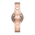 Michael Kors Taryn Quartz White Dial Rose Gold Steel Strap Watch For Women - MK4460