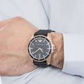 Emporio Armani Sport Quartz Black Dial Black Rubber Strap Watch For Men - AR11101
