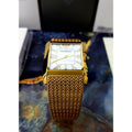 Emporio Armani Super Slim Quartz White DIal Gold Mesh Bracelet Watch For Women - AR2017
