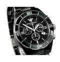 Emporio Armani Black Ceramic Chronograph Black Dial Watch For Men - AR1421