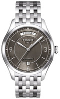 Tissot T Classic T One Automatic Grey Dial Silver Steel Strap Watch For Men - T038.430.11.067.00