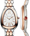 Bvlgari Serpenti Seduttori White Dial Two Tone Steel Strap Watch for Women - SERPENTI103277