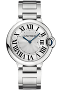 Cartier Ballon Bleu De Cartier Silver Dial Silver Steel Strap Watch for Women - W69011Z4