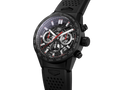 Tag Heuer Carrera Chronograph Steel & Ceramic Black Dial Black Rubber Strap Watch for Men - CBG2090.FT6145