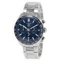 Tag Heuer Carrera Chronograph Blue Dial Silver Steel Strap Watch for Men - CBN2A1A.BA0643