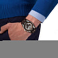 Fossil Coachman Chronograph Silver Dial Brown Leather Strap Watch for Men - CH2565