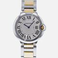 Cartier Ballon Bleu Silver Dial Two Tone Steel Strap Watch for Unisex Watch - W69008Z3