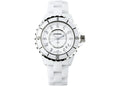 Chanel J12 Diamonds Ceramic White Dial White Steel Strap Watch for Women - J12 H1628