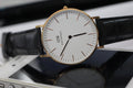 Daniel Wellington Classic Reading White Dial Black Leather Strap Watch For Women - DW00100041