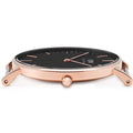 Daniel Wellington Classic Bayswater Black Dial Black NATO Strap Watch For Men - DW00100277