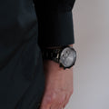 Daniel Wellington Iconic Link Chronograph Grey Dial Grey Steel Strap Watch for Men - DW00100643