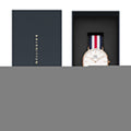 Daniel Wellington Classic Canterbury White Dial Two Tone Nylon Strap Watch For Men - DW00100002