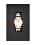 Daniel Wellington Iconic Link Lumine 28mm Rose Gold Silver White Watch For Womens - DW00100358