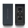 Daniel Wellington Iconic Motion Black Dial Black Rubber Strap Watch For Men - DW00100425