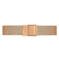 Daniel Wellington Petite Pressed Melrose Black Dial Rose Gold Mesh Strap Watch For Women - DW00100440