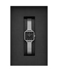 Daniel Wellington Quadro Studio Black Dial Silver Stailess Steel Watch For Women - DW00100522