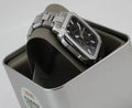 Fossil Inscription Multifunction Black Dial Silver Steel Strap Watch for Men - BQ2655