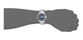 Armani Exchange Hampton Chronograph Blue Dial Silver Steel Strap Watch For Men - AX2178
