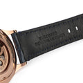Emporio Armani Meccanico Automatic White Dial Blue Leather Strap Watch For Men - AR1947