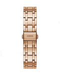 Guess Cosmo Diamonds Silver Dial Rose Gold Steel Strap Watch For Women - GW0033L3