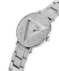 Guess Trend Diamonds Silver Dial Silver Steel Strap Watch for Women - GW0512L1
