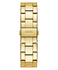 Guess Multi-function Diamonds White Dial Gold Steel Strap Watch for Women - W0559L2