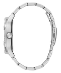 Guess Duke Glitz Black Dial Silver Steel Strap Watch For Men - GW0576G1