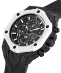 Guess Formula Chronograph Black Dial Black Silicone Strap Watch For Men - GW0579G1