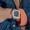 Guess Prodigy Multifunction Navy Blue Dial Blue Silicone Strap Watch For Men - GW0569G3