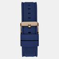 Guess Leo Chronograph Blue Dial Blue Silicone Strap Watch For Men - GW0637G3