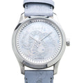 Gucci G Timeless Automatic Mother of Pearl Dial Blue Leather Strap Watch For Women - YA1264113