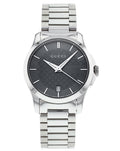 Gucci G Timeless Grey Dial Silver Steel Strap Watch For Women - YA126522