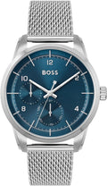 Hugo Boss Sophio Blue Dial Silver Mesh Bracelet Watch for Men - 1513942