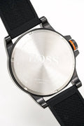 Hugo Boss Orange Detroit Analog Black Dial Black Silicone Strap Watch For Men - 1550011