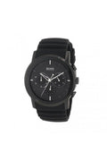Hugo Boss Modern Black Dial Black Rubber Strap Watch for Men - 1512639
