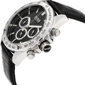 Hugo Boss Ikon Black Dial Black Leather Strap Watch for Men - 1513178