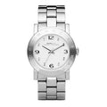 Marc Jacobs Amy White Dial Silver Steel Strap Watch for Women - MBM3054