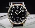 IWC Pilot's Mark XVIII 40mm Black Dial Black Leather Strap Watch for Men - IW327001