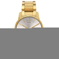 Calvin Klein City Silver Dial Gold Steel Strap Watch for Men - K2G21546