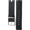 Calvin Klein Glam Transparent Dial Black Leather Strap Watch for Women - K9423107
