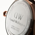 Daniel Wellington Dapper Reading White Dial Black Leather Strap Watch For Men - DW00100107