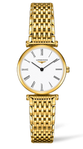 Longines La Grande Classique De Longines White Dial Gold Steel Strap Watch for Women - L4.209.2.11.8