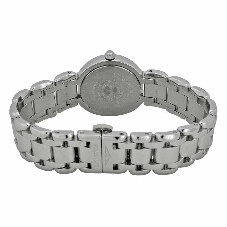 Longines PrimaLuna White Dial Silver Steel Strap Watch for Women - L8.110.4.71.6